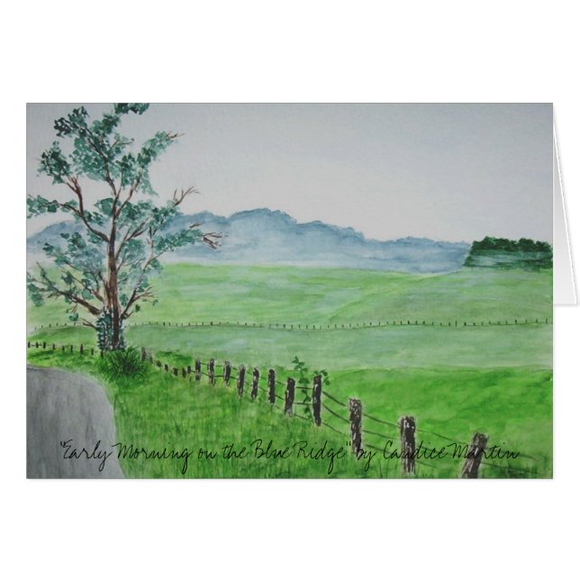 "Otta på blåtten Ridge", Hälsningskort (Framsidan Horizontal)