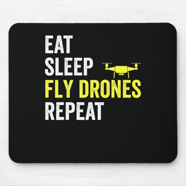 Ötta strömsparametrar Drones Upprepa pilotteckning Musmatta (Framsidan)