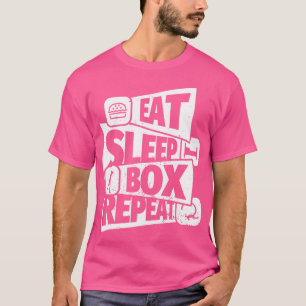 Ötta viloläge Boxing Repeat Funny Boxing Gift för T Shirt
