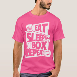 Ötta viloläge Boxing Repeat Funny Boxing Gift för T Shirt