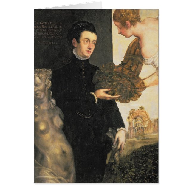 Ottavio Strada, formgivare av smycken Hälsningskort (Framsidan)