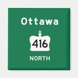 Ottawa 416 magnet
