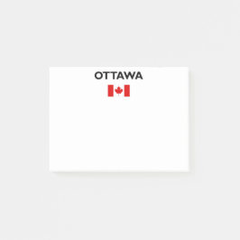 Ottawa Canada Canadian Flagga Light-Färg Post-it Block