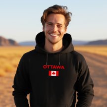 Ottawa Canada Canadian Flagga Mörk Färg