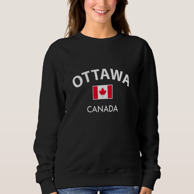 Ottawa Canada Flagga Proud Canadian T Shirt (Framsida)