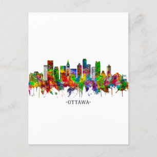 Ottawa Canada Skyline Helg Vykort