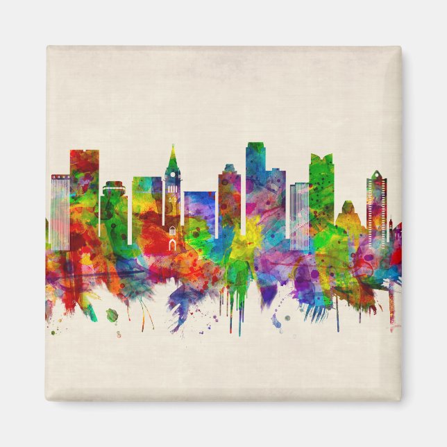 Ottawa Canada Skyline Magnet (Framsidan)