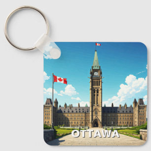Ottawa Canada Travel Nyckelring