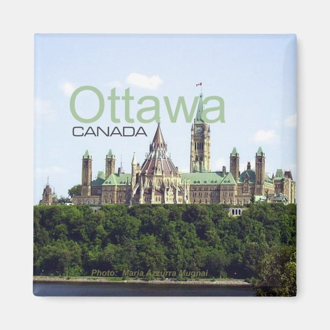 Ottawa Canada Travel Souvenir Fridge Magnet (Framsidan)