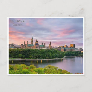 Ottawa Canada Vintage resor illustration retro Vykort
