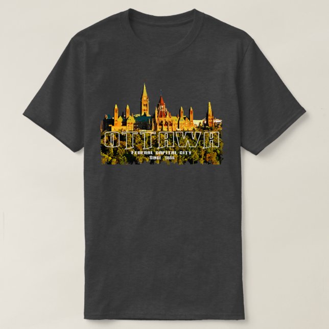 Ottawa Capital City Kanada T Shirt (Design framsida)