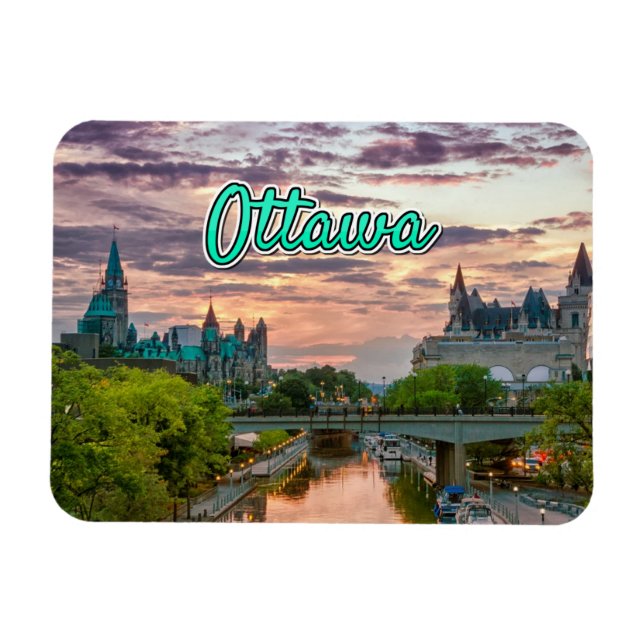 Ottawa clouds scenery magnet (Horisontell)