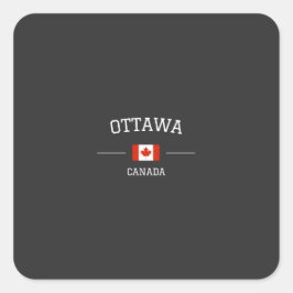 Ottawa Fyrkantigt Klistermärke