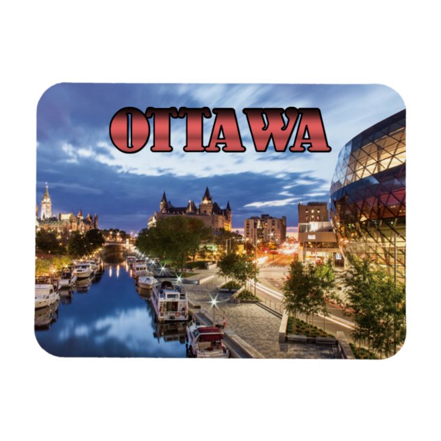 Ottawa i dusk magnet (Horisontell)
