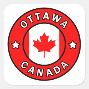 Ottawa Kanada Fyrkantigt Klistermärke