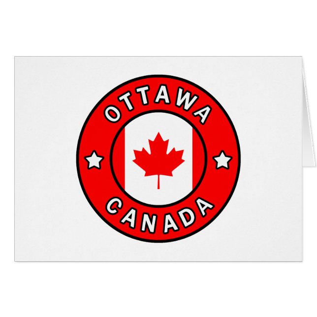 Ottawa Kanada Hälsningskort (Framsidan Horizontal)