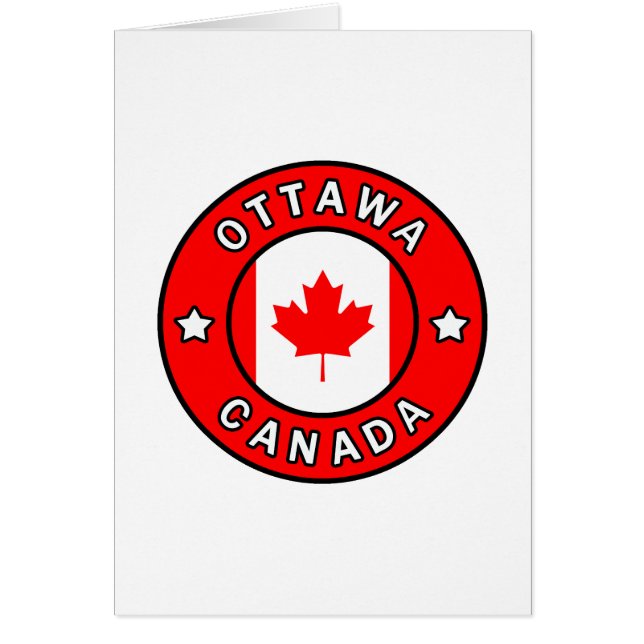Ottawa Kanada Hälsningskort (Framsidan)