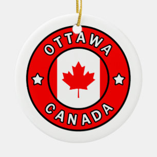 Ottawa Kanada Julgransprydnad Keramik