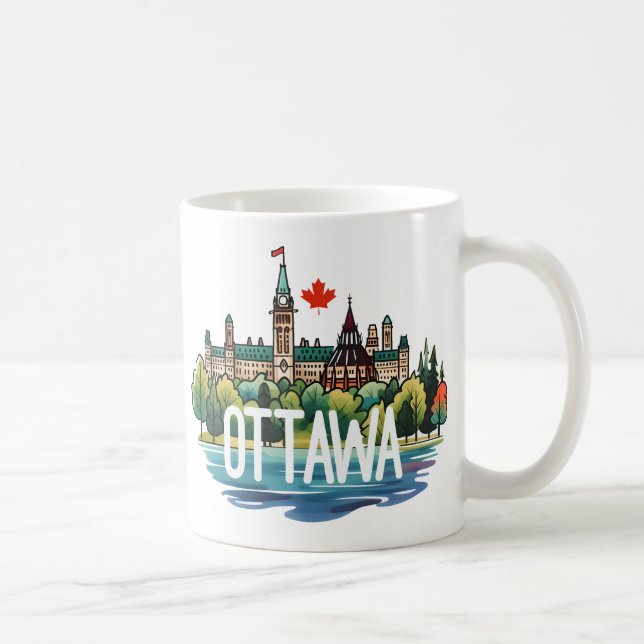 Ottawa Kanada Kaffemugg (Höger)