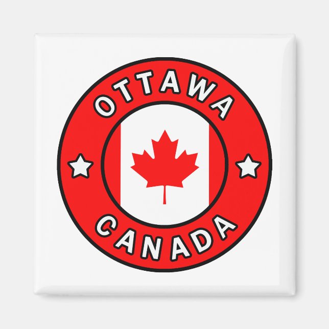 Ottawa Kanada Magnet (Framsidan)