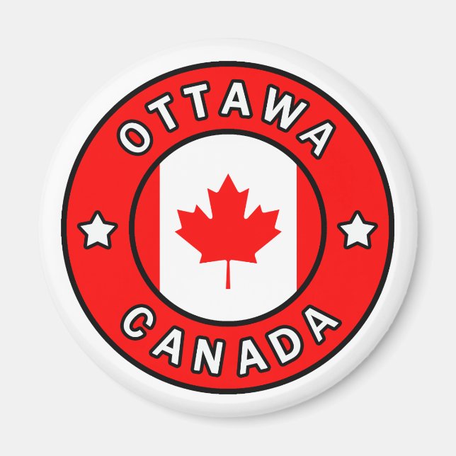 Ottawa Kanada Magnet (Framsidan)