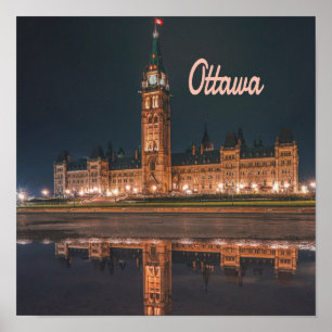 Ottawa Kanada Ontario Parliament Backe Poster