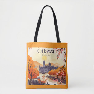 Ottawa Kanada Parlamentsbyggnaden, Stadssiluett Tygkasse