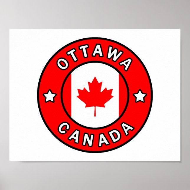 Ottawa Kanada Poster (Framsidan)