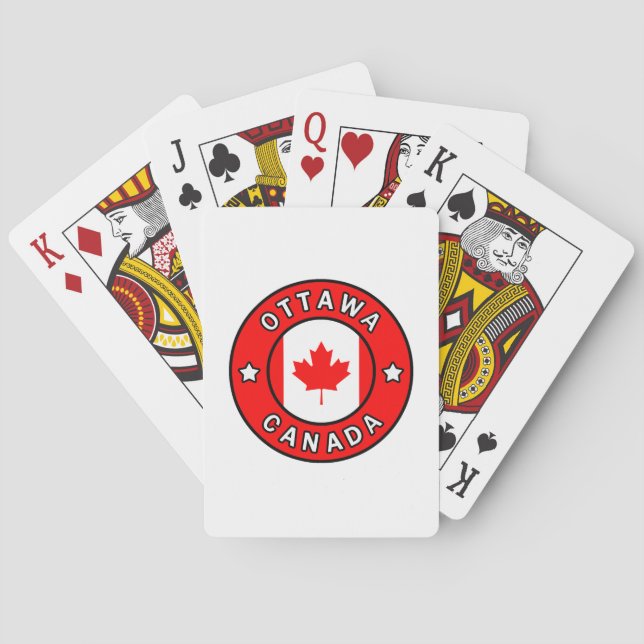 Ottawa Kanada Spel Kort (Baksidan)
