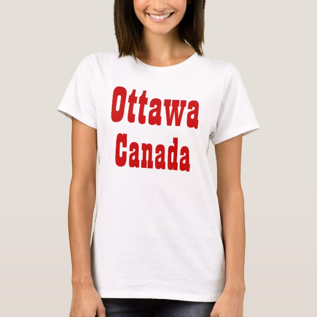 Ottawa Kanada Tee Shirt (Framsida)