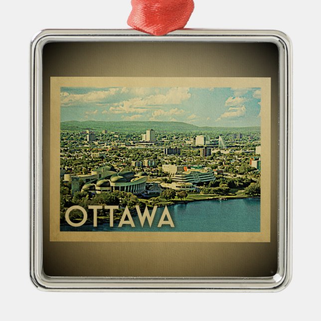Ottawa Kanada Vintage resor Ornament (Framsidan)