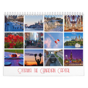 Ottawa Kanadas huvudstad 12-månaderskalender Kalender