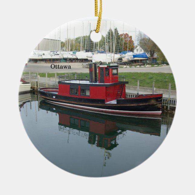 Ottawa-ornament Julgransprydnad Keramik (Framsidan)