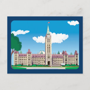 Ottawa-parlamentet Bygger Vykort