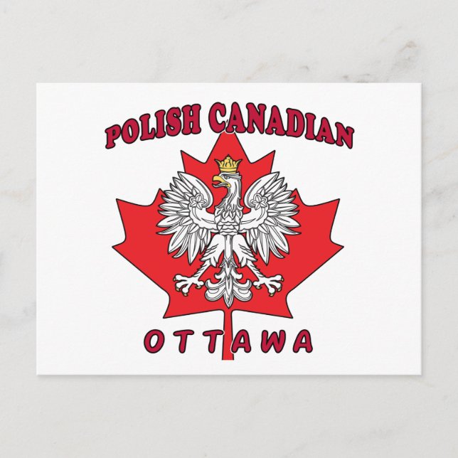 Ottawa Polska Canadian Löv Vykort (Framsida)