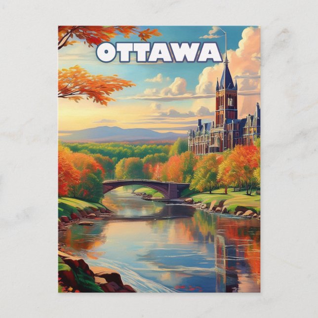 Ottawa reveals its charm vykort (Framsida)