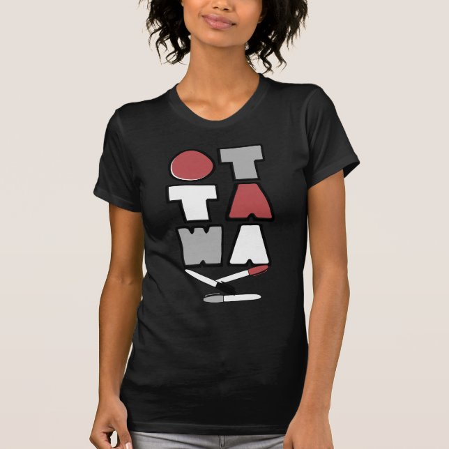 Ottawa Sharpies Tee Shirt (Framsida)
