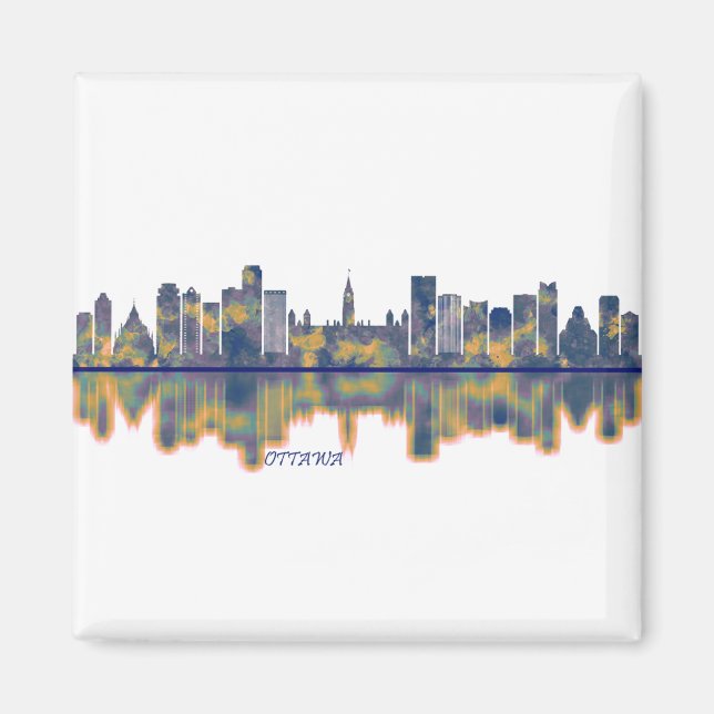 Ottawa Skyline Magnet (Framsidan)
