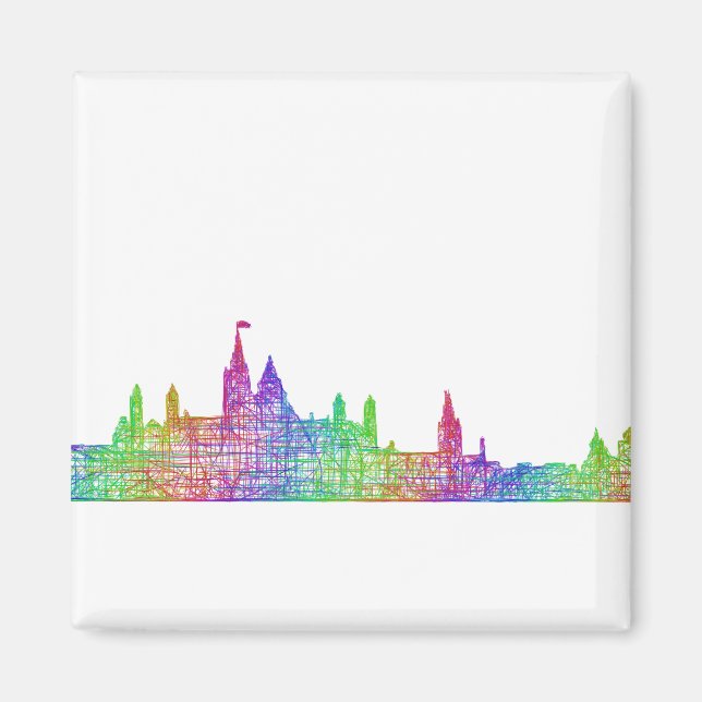 Ottawa skyline magnet (Framsidan)