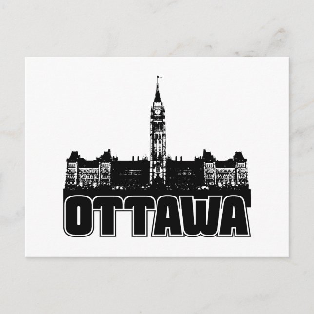 Ottawa Skyline Vykort (Framsida)