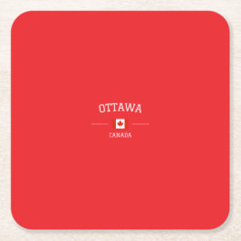 Ottawa Underlägg Papper Kvadrat