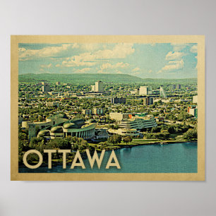 Ottawa vintage resoraffisch poster