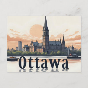 Ottawas himmel över Kanada Vykort