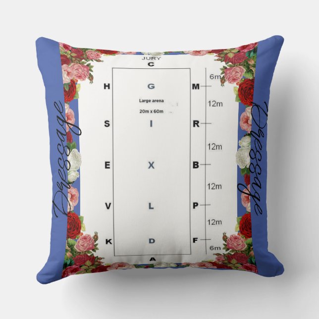 Ottb klubb dressage arena Dekorativ kudde (Baksida)