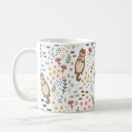 Otter Älskare Gift Valentine-årsdagen Kaffemugg
