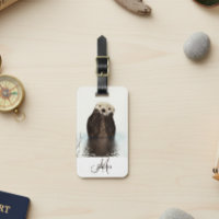 Otter Älskare Monogram Personlig