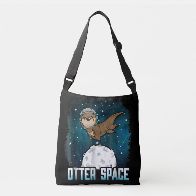 Otter Älskare |Utrymme, roligt, Rymden Axelväska (Framsida)