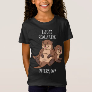 Otter Älskare Women Sea Otter Gift för manar Ott T Shirt