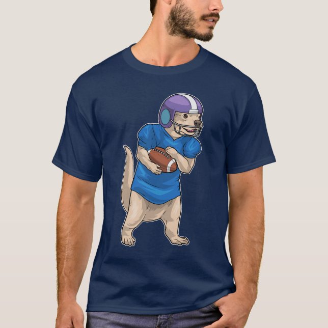 Otter American Football Sports T Shirt (Framsida)