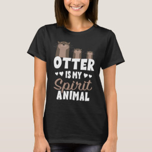 Otter är min andliga matjaktssmuts eller mitt djur t shirt